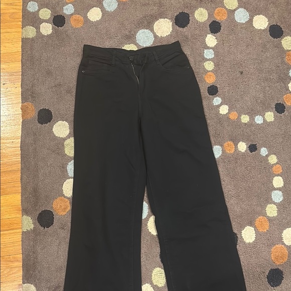 Black Wide-Leg Jeans - Picture 1 of 2